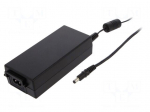 Power supply: switching | 24VDC | 3.54A | Out: 5,5/2,5 | 85W | 80&divide;264VAC