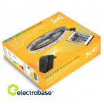 V&auml;rviline RGB 300LEDs 12V LED-riba komplekt puldi ja juhtseadmega. 5 meetrit