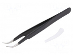 Tweezers | Blade tip shape: sharp | Tweezers len: 120mm | ESD