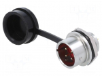 Connector: circular | socket | male | PIN: 4 | IP67 | SA16 | 5A | 500V