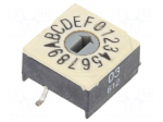 Encoding switch | HEX/BCD | Pos: 16 | SMD | Rcont max: 100m&Omega; | P60