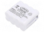 Re-battery: Ni-MH | AA | 9.6V | 1500mAh | soldering lugs | 58x30x52mm