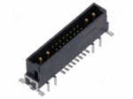 Connector: PCB to PCB | socket | male | PIN: 20(4+16) | straight