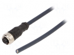 Cable: for sensors/automation | M12 | PIN: 5 | straight | 10m | plug
