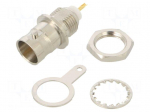 Connector: BNC | socket | female | straight | 75&Omega; | soldering | RG58 | POM