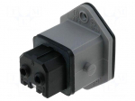 Connector: rectangular | ST | socket | female | PIN: 2 | tinned | IP54 | 16A