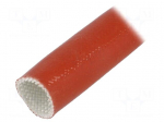 Insulating tube | fiberglass | brick red | -60&divide;250&deg;C | &Oslash;int: 25mm