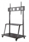 NEWSTAR MOBILE FLAT SCREEN FLOOR STAND (STAND+TROLLEY) (HEIGHT: 137-162 CM) BOX 1/2 60-105" BLACK