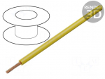 Wire | LiY | stranded | Cu | 0.25mm2 | PVC | yellow | 100V | 50m | Class: 5