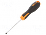 Screwdriver: standard | slot | 3x0.5mm | EVOX | Blade length: 75mm