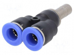 Plug-in connector | Y-Yap spliYYer | -0.95&divide;15bar | BLUELINE | 0&divide;60&deg;C