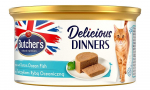 BUTCHER'S CLASSIC DELICIOUS DINNERS Wet cat food Mousse Tuna and marine fish 85 g