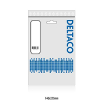 Cable DELTACO USB 2.0 Type A male - Type B male, 2.0m, white-black / USB-218