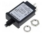 Circuit breaker | 240VAC | 28VDC | 0.5A | SPST | Poles: 1 | screw | T12-211