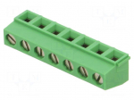 Connector: PCB terminal block | terminal | 13.5A | 300V | PIN: 7 | green