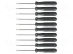 Screwdriver: universal-set | slot | 10pcs.