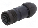 Connector: circular | 250V | 10A | PIN: 7 | plug | female | screw terminal
