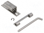 Hinge | stainless steel | natural | 67mm