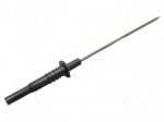 Test probe | 10A | 1kV | black | Tip diameter: 2mm | Overall len: 160mm