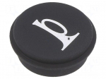 Button | round | &Oslash;21mm | black | 09