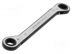 Wrench: ring | double-sided,rattle | 19mm,21mm | Speeder