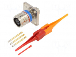 Connector: military | socket | female | PIN: 3 | straight | crimped | 7.5A