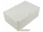Enclosure: multipurpose | X: 140mm | Y: 210mm | Z: 75mm | ZP | ABS | gasket