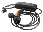 EMobility: charger | 1x0.5mm2,3x2.5mm2 | 230VAC | 2.3kW | IP44 | 6m | 10A
