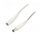 Cable | 2x0.5mm2 | DC 5,5/2,1 plug,DC 5,5/2,5 plug | straight | 1.5m