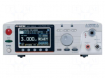 Safety tester | 0.1M&Omega;&divide;2G&Omega;,10G&Omega; | Utest: 0.05&divide;5kVAC,0.05&divide;6kVDC