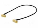 Cable | 0.3m | SMA male,both sides | black | angled | 50&Omega;