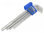 Wrench: hex key-set | long | 9pcs.
