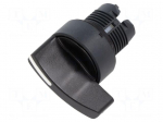 Switch: rotary | 22mm | Stabl.pos: 1 | black | none | IP66 | prominent