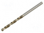 Drill bit | for metal | &Oslash;: 3mm | high speed steel | 3pcs | blister
