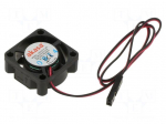Fan: DC | axial | 12VDC | 25x25x10mm | 24.76dBA | ball | 10000rpm | black