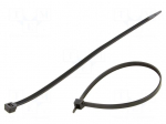Cable tie | L: 292mm | W: 7.6mm | black | polyamide | 540N | 100pcs.