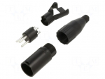 Connector: XLR | male | 15A | PIN: 3 | straight | for cable | soldering