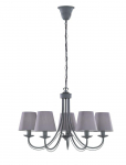 Cortez Lustra 5-gb 5xE14 pelēka