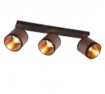 Trio-Lighting Davos 3-pc E14 matt black/greige virziena gaismeklis