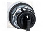 Switch: rotary | 30mm | Stabl.pos: 3 | black | none | IP66 | witout symbol