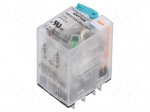 Relay: electromagnetic industrial | DPDT | 24VDC | Icontacts max: 5A