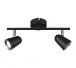 Trio Toulouse LED spotlight 2-pc matt black gaismeklis R82122132 4017807425154