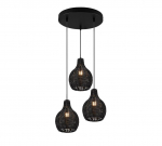 Trio-Lighting Sprout  3-pc E14 black piekaramā lampa