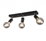 Trio-Lighting Vannes 3-pc E27 matt black virziena gaismeklis