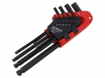 Wrench: hex key-set | spherical | 9pcs.