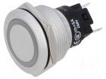 Indicator: LED | flat | green | 24VDC | 24VAC | &Oslash;22mm | 82 | connectors