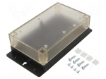Enclosure: multipurpose | X: 106mm | Y: 208mm | Z: 56mm | ABS | black