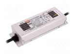 Power supply: switching | LED | 75W | 75&divide;150VDC | 250&divide;500mA | IP65 | 91%