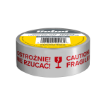 Pakendamis | Kahepoolne | Tugevdatud | Maalriteibid // Akr&uuml;&uuml;lliim lindid // Taśma pakowa OSTROŻNIE SZKŁO REBEL (50mic x 48 mm x 132 m)