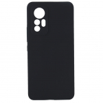 Back panel cover Evelatus Xiaomi 12 Lite Premium Soft Touch Silicone Case Black